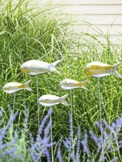 Fish Out Of Water Garden Stakes, Set Of 5 9 Fish Out Of Water Garden Stakes, Set Of 5 -Garden Tools Sales 8593672 9131 tif