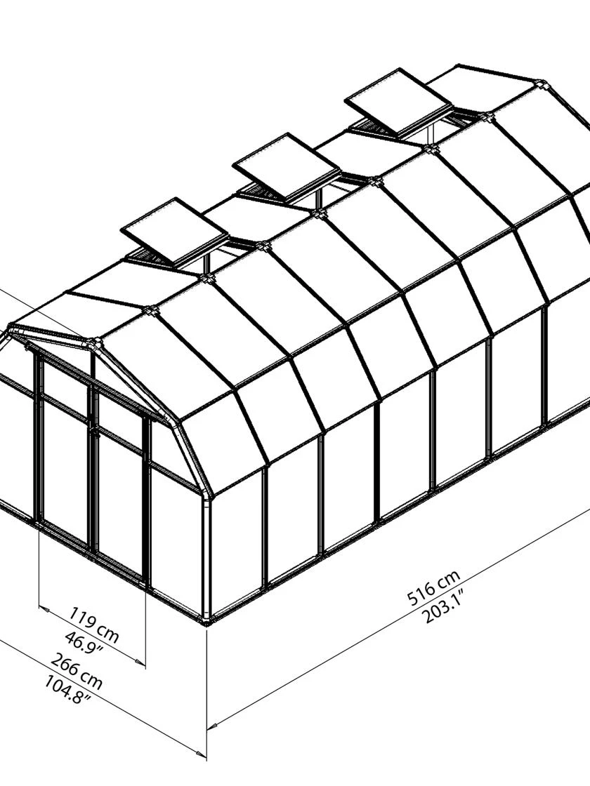 Canopia® By Palram Hobby Gardener Greenhouse, 8' 14 Canopia® By Palram Hobby Gardener Greenhouse, 8' - Image 14