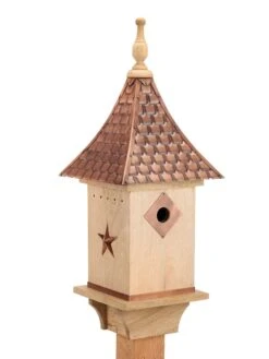 Copper Shingled Roof Bird House -Garden Tools Sales 8600197 02v