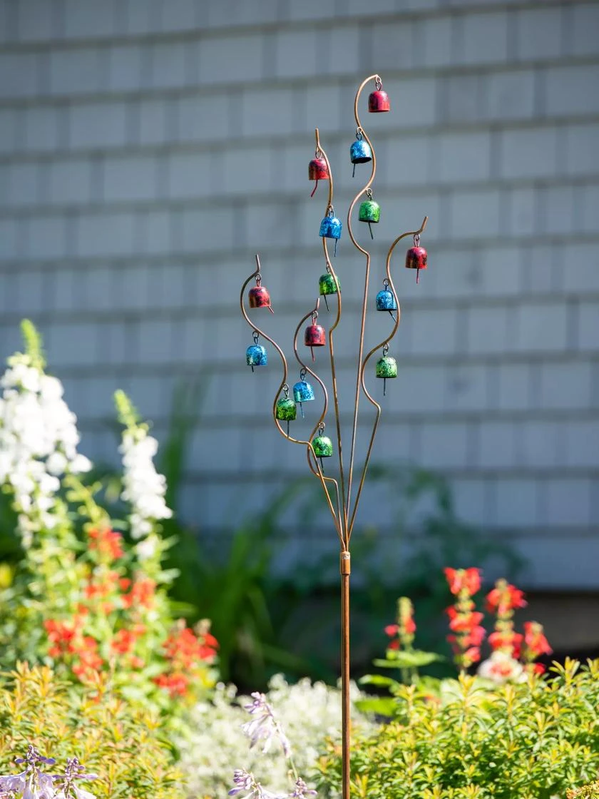 Bells Spiral Garden Stake 1 Bells Spiral Garden Stake