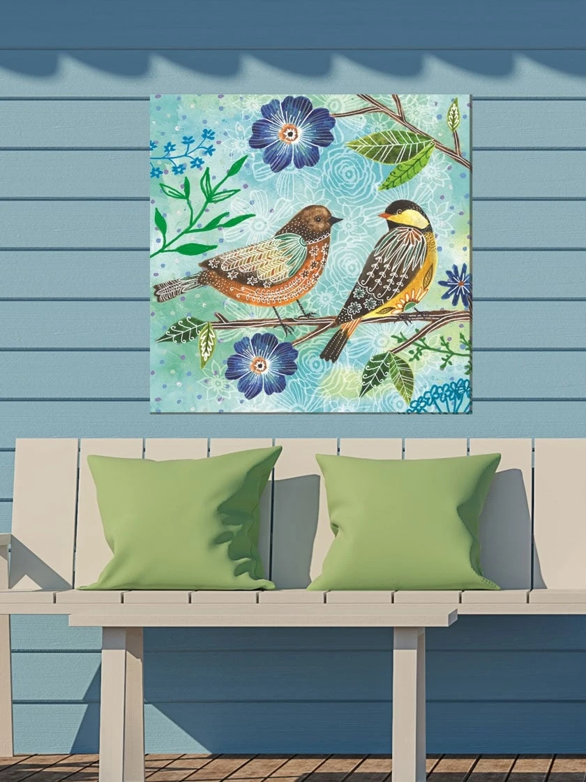 Floral Flight Outdoor Wall Art 2 Floral Flight Outdoor Wall Art - Image 2