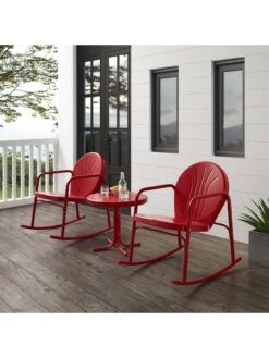Crosley Griffith 3-piece Outdoor Rocking Chair Set -Garden Tools Sales 8611588 rd 14v