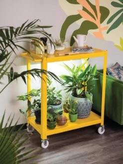 Mobile LED Grow Light Cart