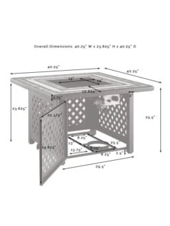 Crosley Tucson Fire Table -Garden Tools Sales 8611947 11v