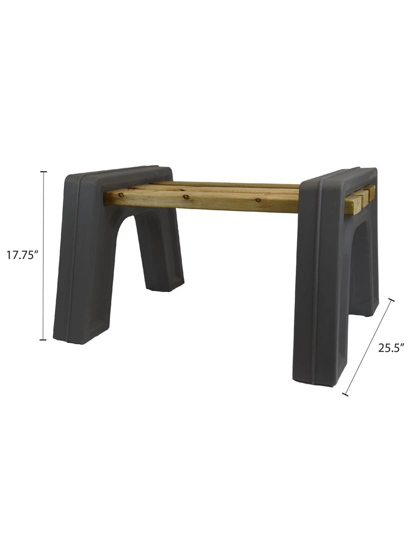 Custom Length Lightweight Indoor Or Outdoor Backless Bench Ends 9 Custom Length Lightweight Indoor Or Outdoor Backless Bench Ends - Image 9